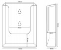 Wieszana kieszeń podajnik na ulotki DL (1/3 A4)