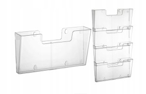 Kieszeń na ulotki A4 poziom system