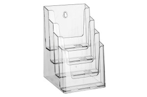 Piętrowy stojak na ulotki 4 x A5