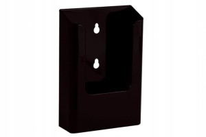 Wieszana kieszeń podajnik na ulotki DL – czarna