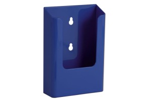 Wieszana kieszeń podajnik na ulotki DL (1/3 A4) – niebieska