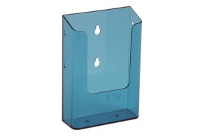 Wieszana kieszeń podajnik na ulotki DL (1/3 A4) – niebieska