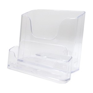 Stojak na ulotki A6 pion z wizytownikiem