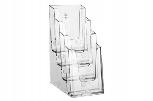 Piętrowy stojak na ulotki 4 x DL