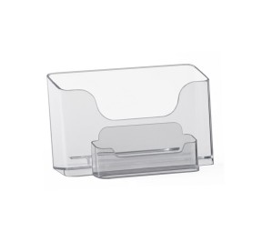 Stojak na ulotki A6 poziom z wizytownikiem