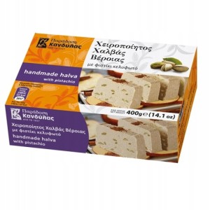 Chałwa grecka ręcznie robiona z pistacjami 400g