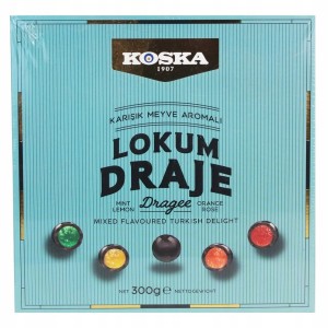 Rachatłukum draże w czekoladzie mix KOSKA 300g