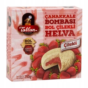 Chałwa z nadzieniem truskawkowym 250g Tatlan