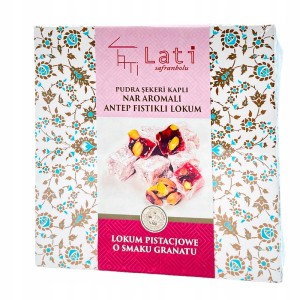 Lokum tureckie pistacje i granat 300g Lati