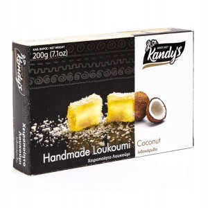 Loukoumi wiórki kokosowe Kandylas 200g GRECJA
