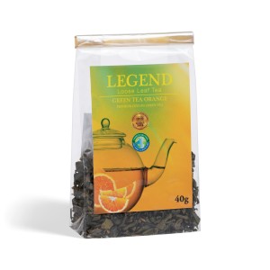 Herbata zielona premium z pomarańczą 40g LEGEND