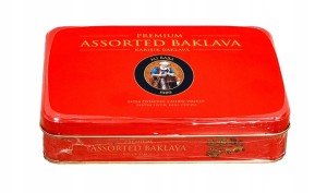 Baklawa turecka mieszanka smaków w metalowej puszce 350g Alibaba