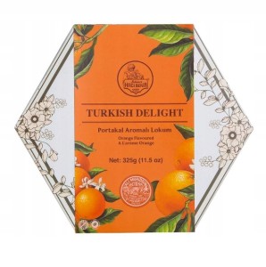 Lokum ze skórką pomarańczy 325g Haci Bekir Turcja