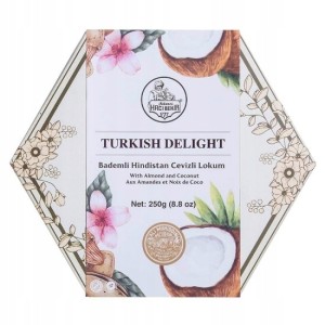 Lokum migdały i kokos 250g Haci Bekir Turcja